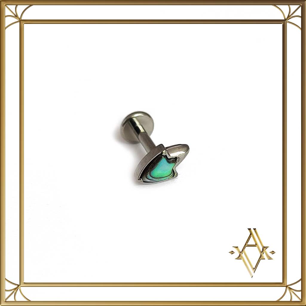 Puce piercing Odyssée titane argenté Artefact de Vala