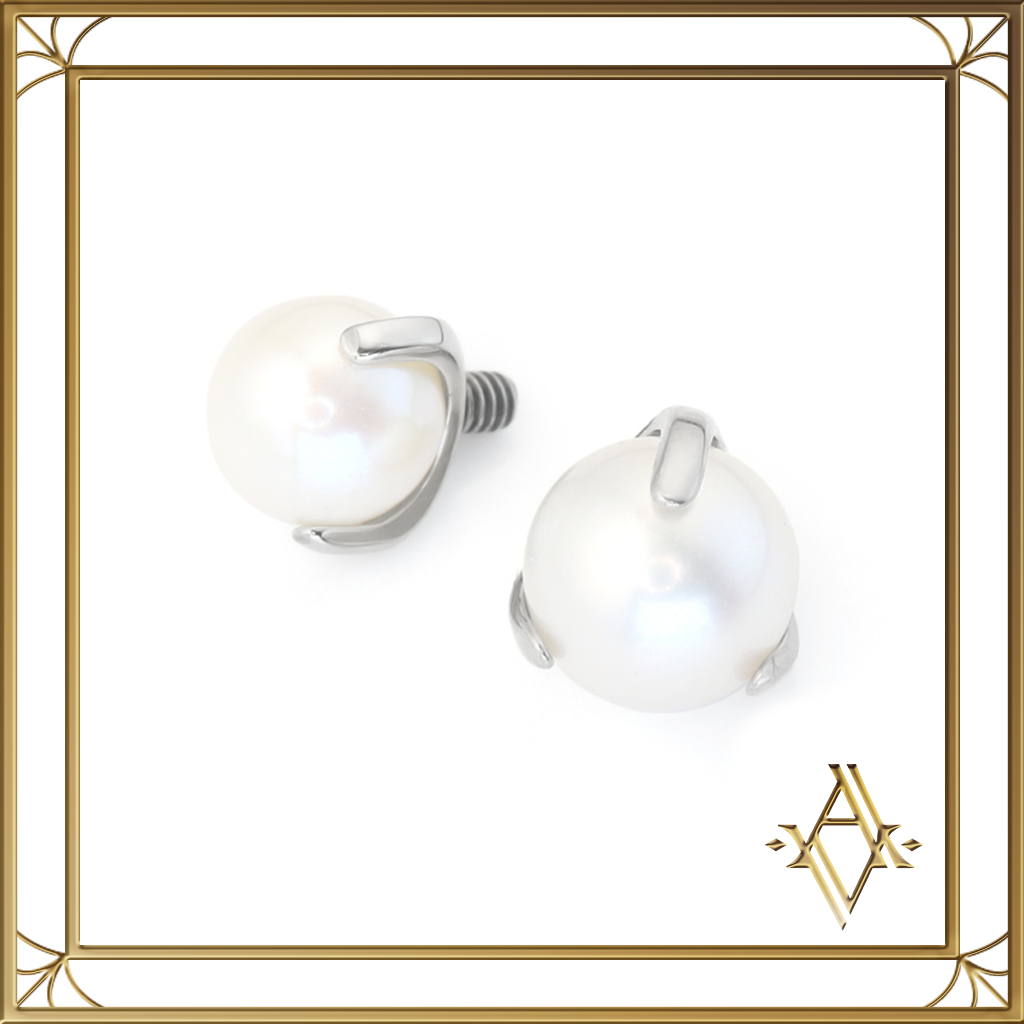 Bille griffée Perle argenté Artefact de vala