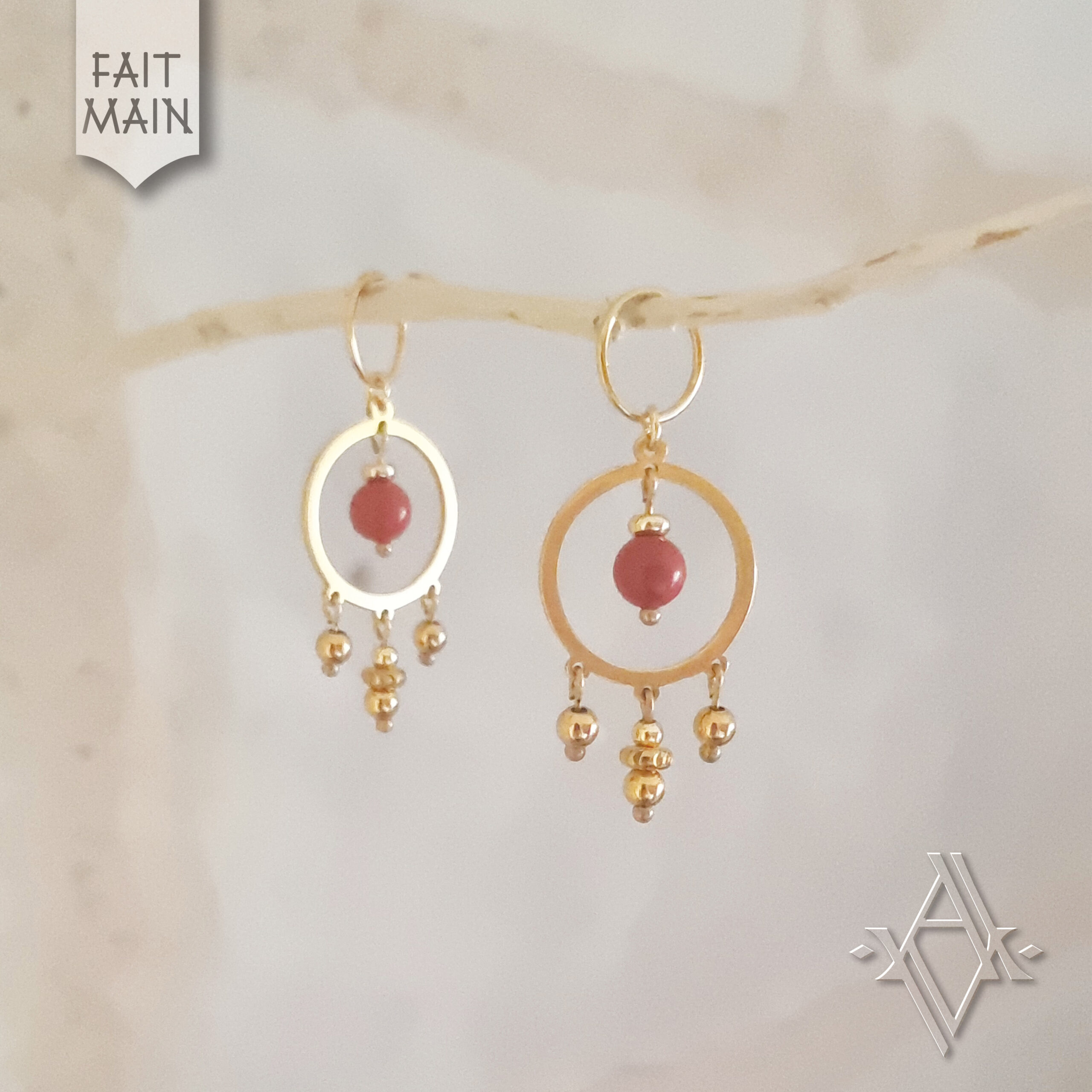 Boucles d'oreilles Mars Artefact de Vala