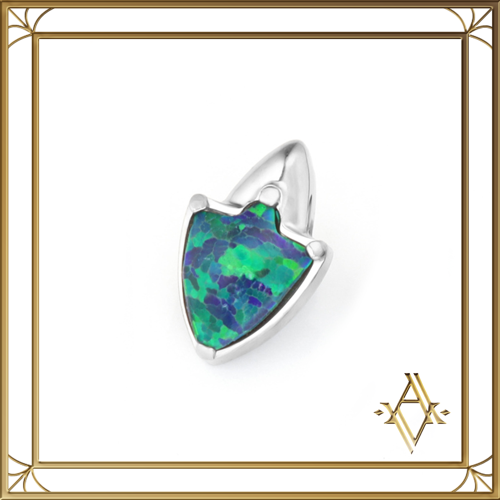 Piercing titane argenté opale Odyssée Artefact de Vala