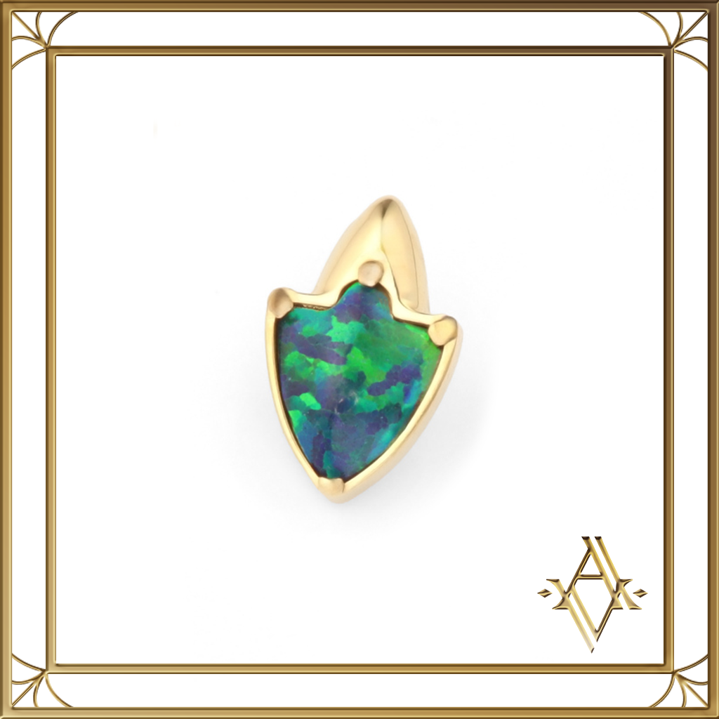 Piercing titane doré opale Odyssée Artefact de Vala