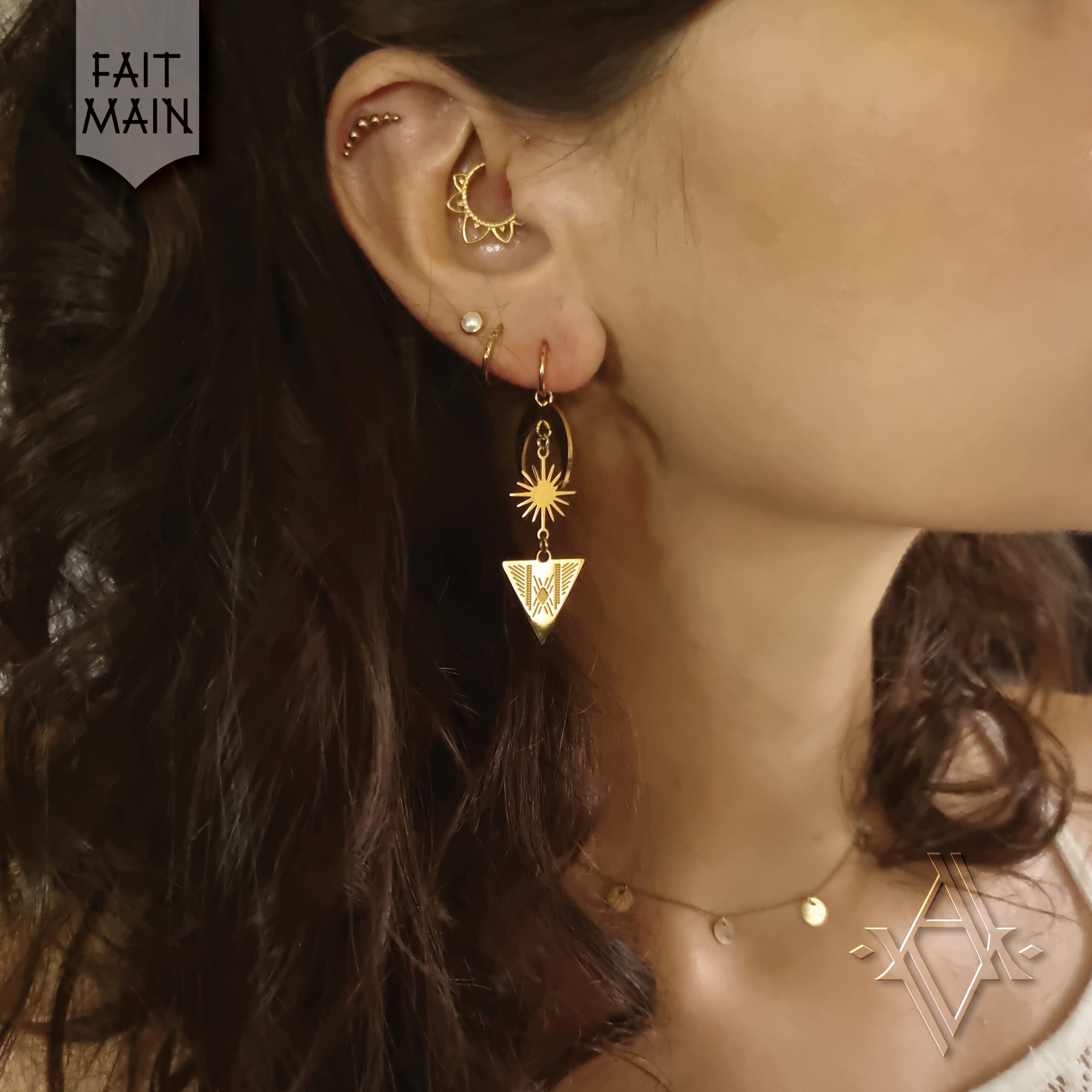 Boucle d'oreille Hecate Artefact de Vala