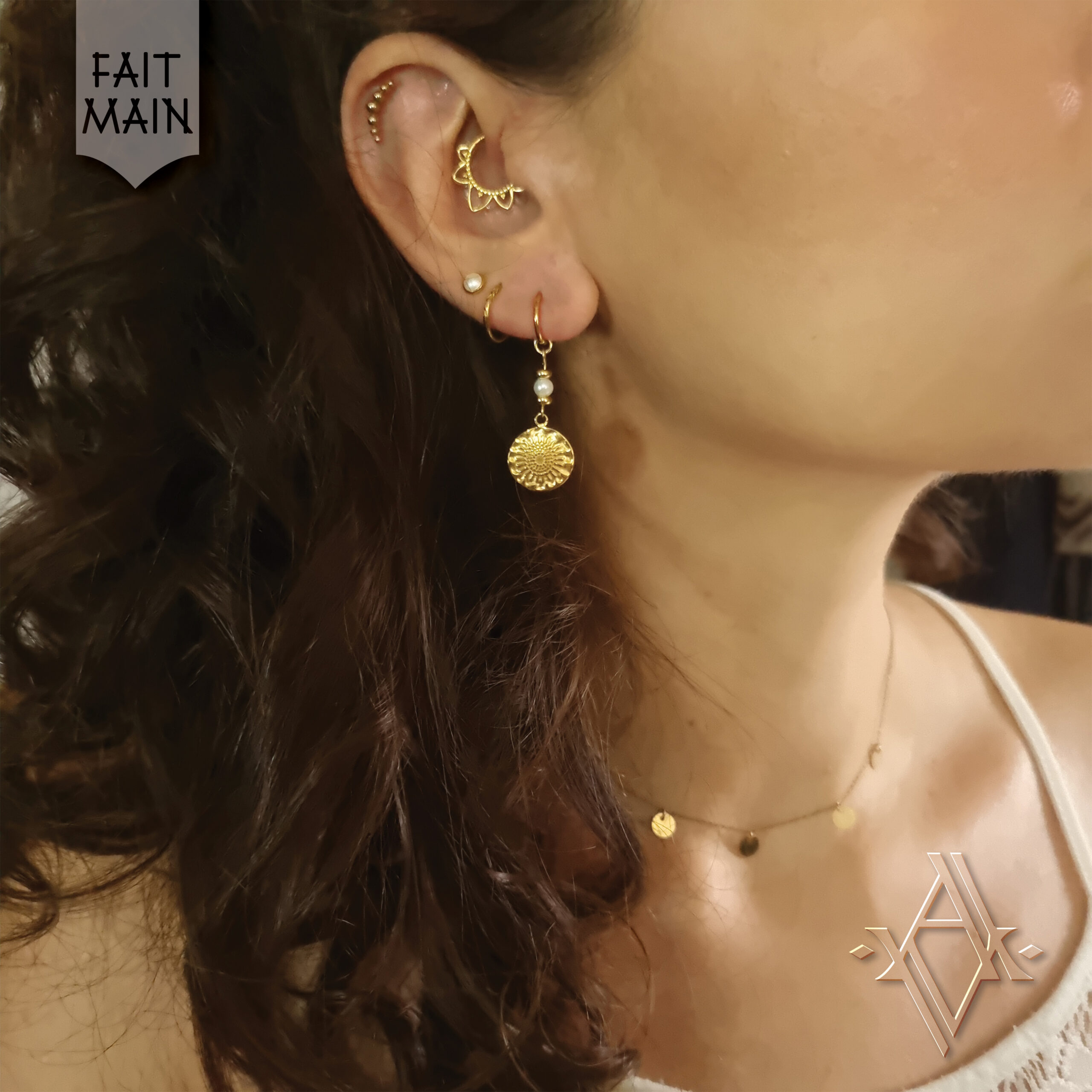 Boucle d'oreille arawa Artefact de Vala