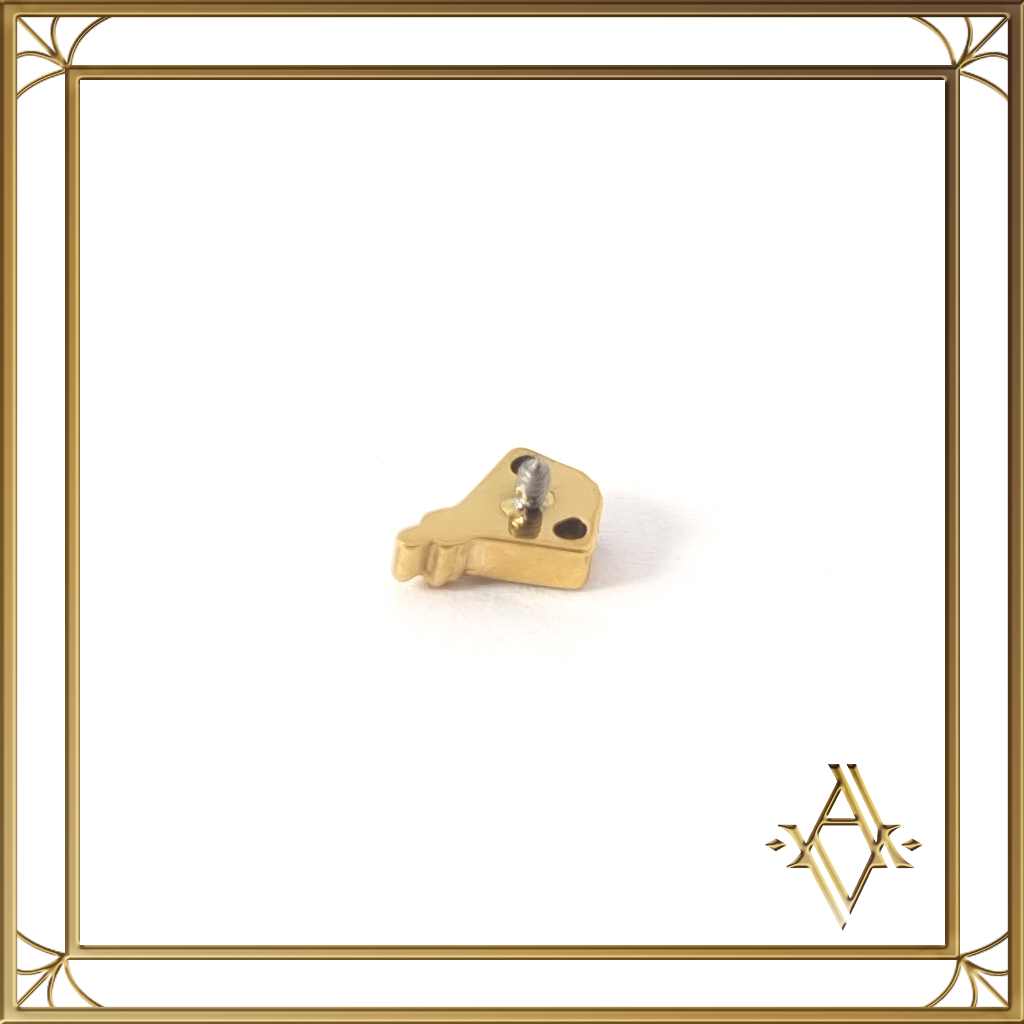 Piercing titane doré opale Sceptre Artefact de Vala