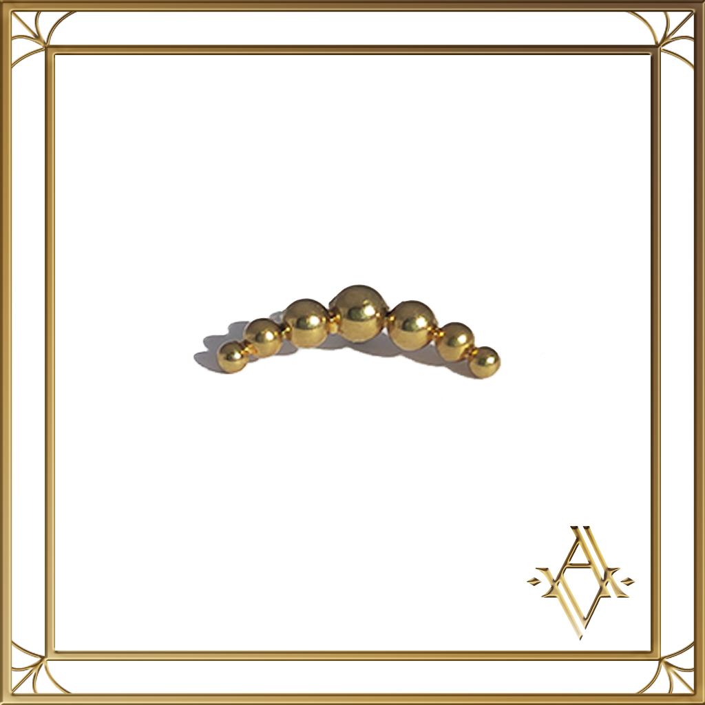 Piercing titane doré Menat Artefact de Vala