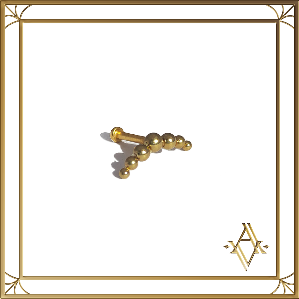 Piercing titane doré Menat Artefact de Vala