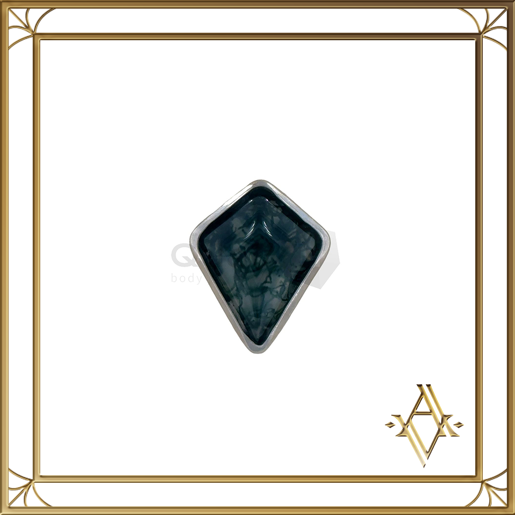 Ophellia agate mousse titane Artefact de Vala