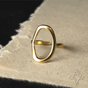 Bague Nihila doré artefact de vala