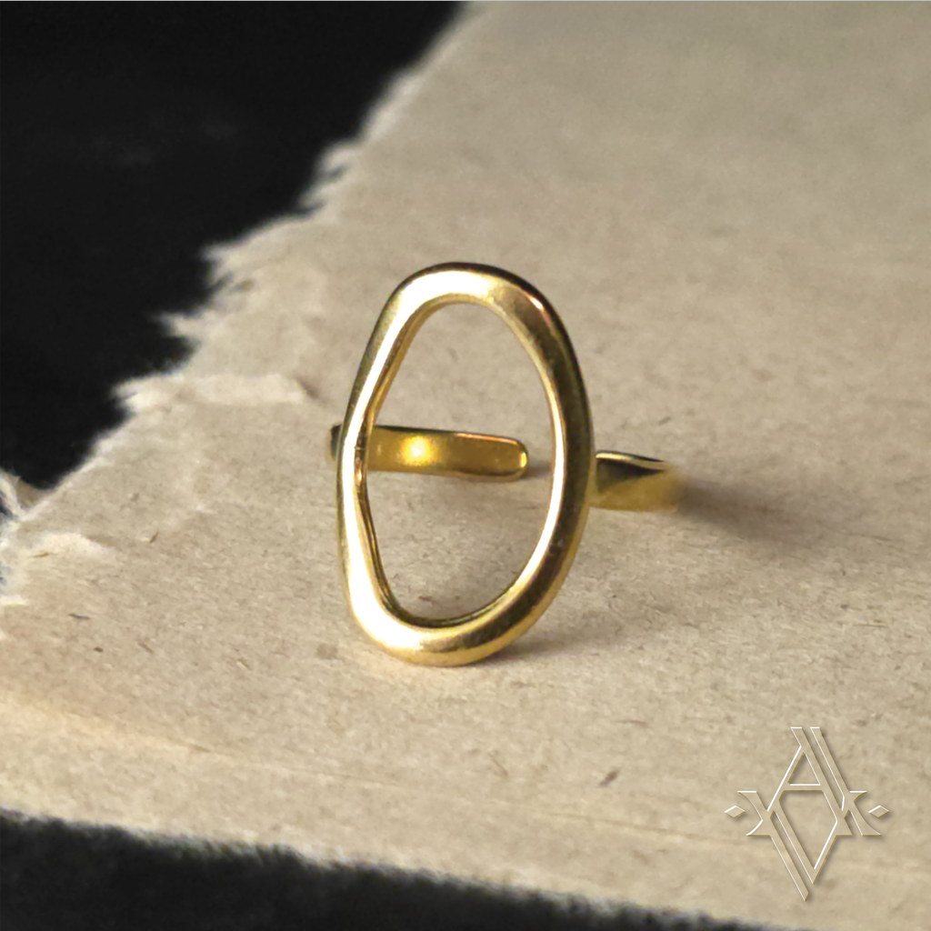 Bague Nihila doré artefact de vala