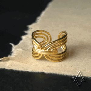 bague gemini doré artefact de vala