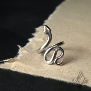 Bague serpent acier inoxydable artefact de vala