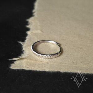 Bague argent 925 écailles réglable artefact de vala