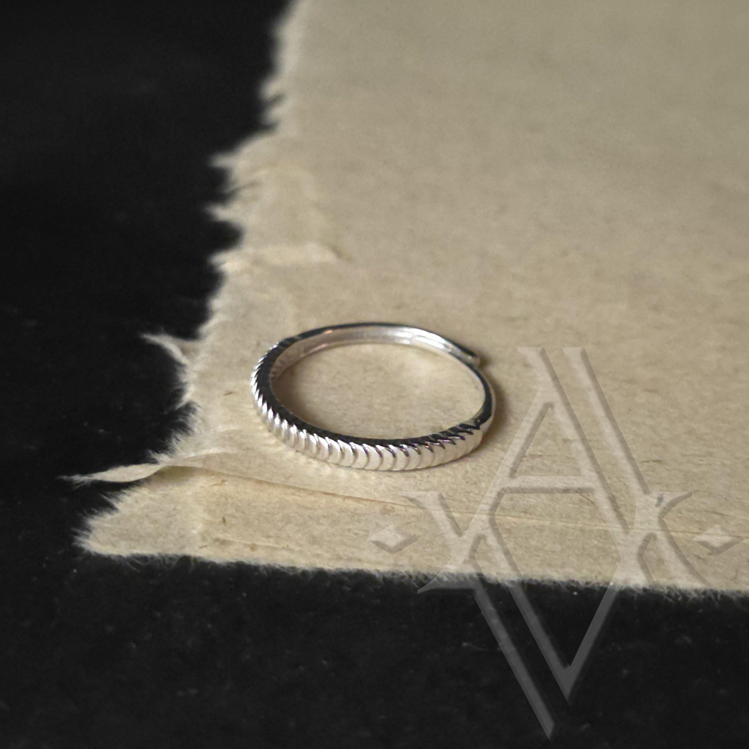 Bague argent 925 écailles réglable artefact de vala