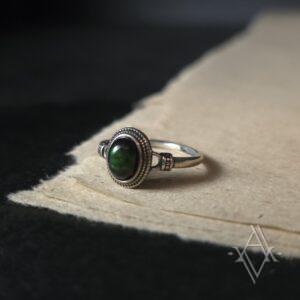 Bague argent 925 opale reglable artefact de vala