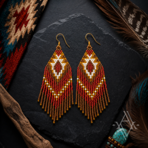 Braise boucles d'oreilles artefact de vala