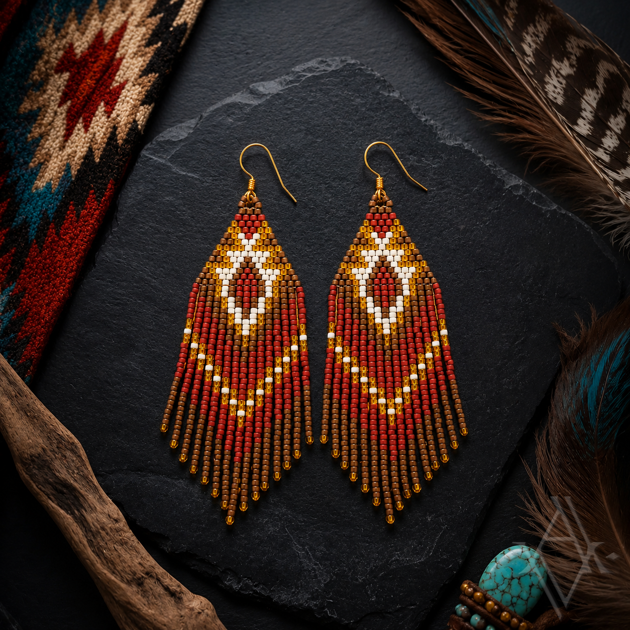 Braise boucles d'oreilles artefact de vala